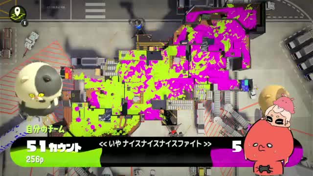 45分付近のカウントが映るマップ