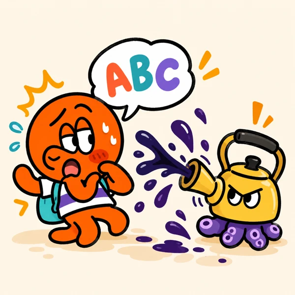 英語を言った回数 裏ヤカンの企画イラスト