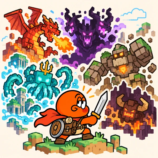 5大ボス討伐の企画イラスト